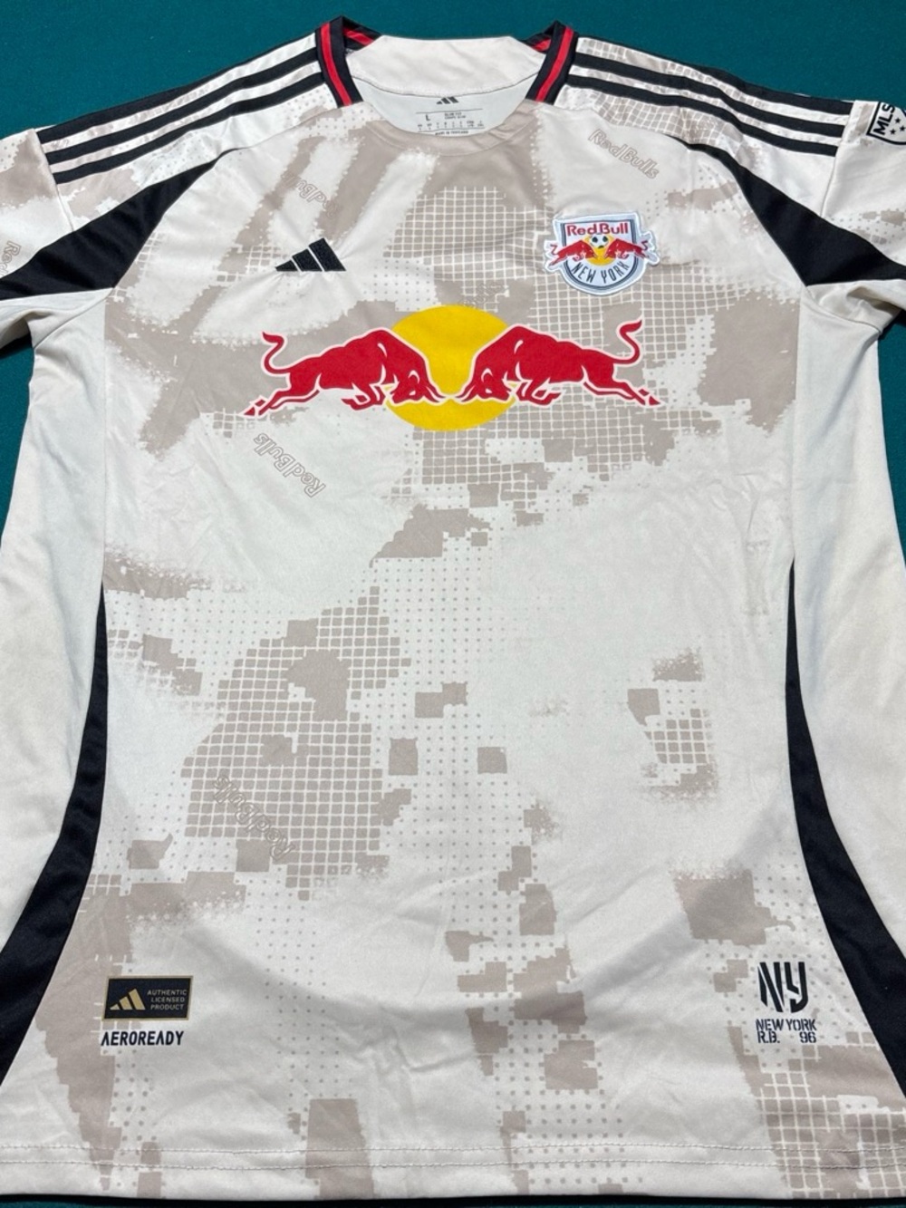 Addidas New York Red Bulls Men’s Gome  Soccer Jersey , L , $44